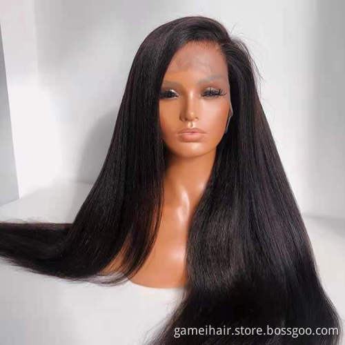 wholesale natural brazilian black 100% virgin hd transparent closure 360 lace front real bone straight human hair wigs
